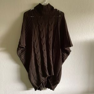 Dark brown poncho